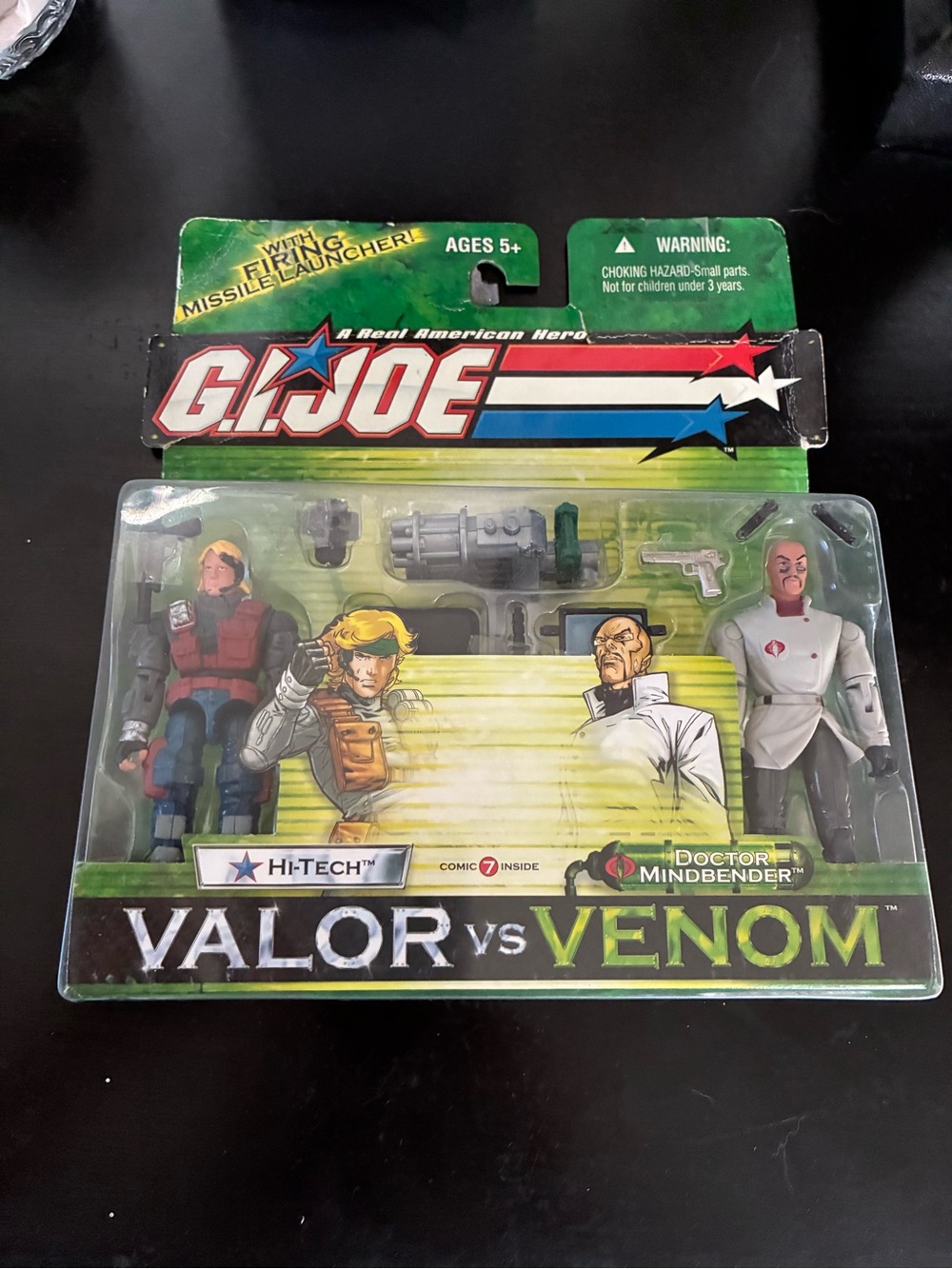 GI Joe: A Real American Hero Valor Vs Venom HI-TECH VS DR MINDBENDER Figures ‘03